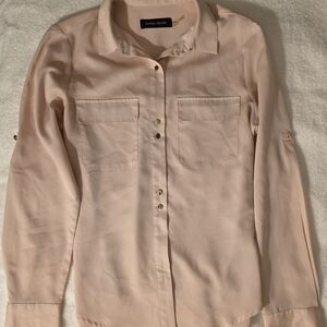 Ivanka Trump Blush Pink Collared Blouse